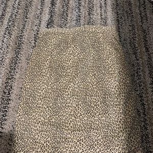 Cheetah print skirt